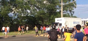 Беспорядки на Грушевского: полиция дерется с вьетнамцами, в ход пустили огнестрельное оружие