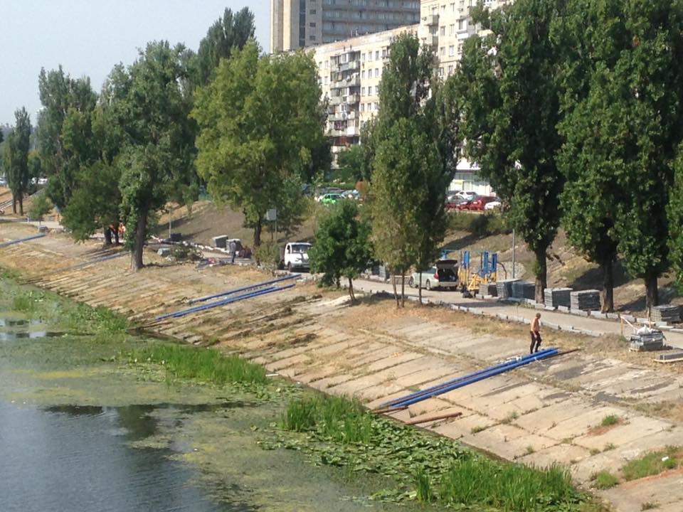 Новость - События - Получи ответ: что сейчас ремонтируют на Русановской набережной