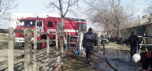 Пожар на Одесском ипподроме: загорелись конюшни