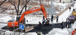 Водителю на заметку: сегодня на Борщаговке полностью перекрыли улицу