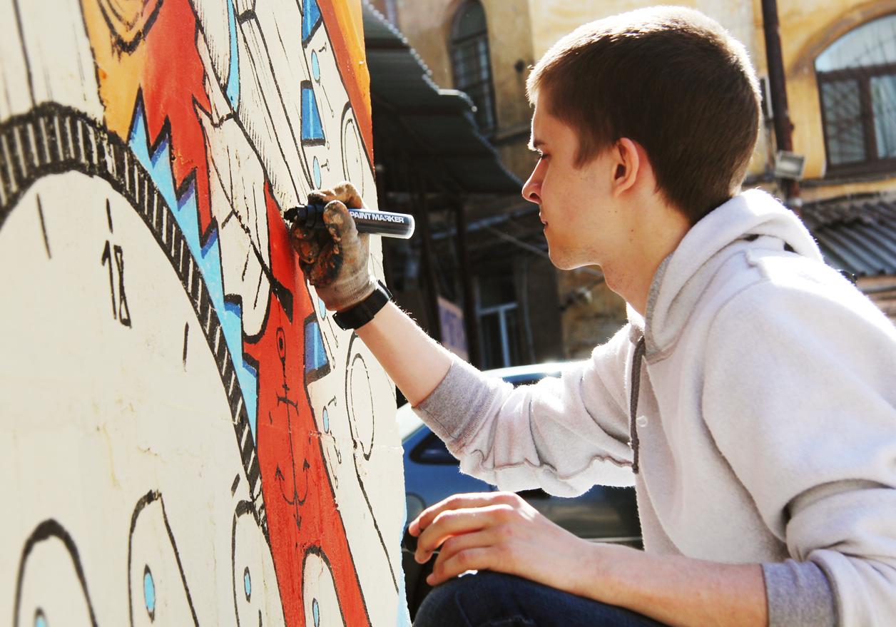 Новость - Досуг и еда - Разрисуй город: коммунальщики запускают граффити-флешмоб