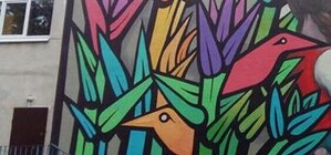 Фотофакт: на Харьковском массиве появился новый красочный мурал