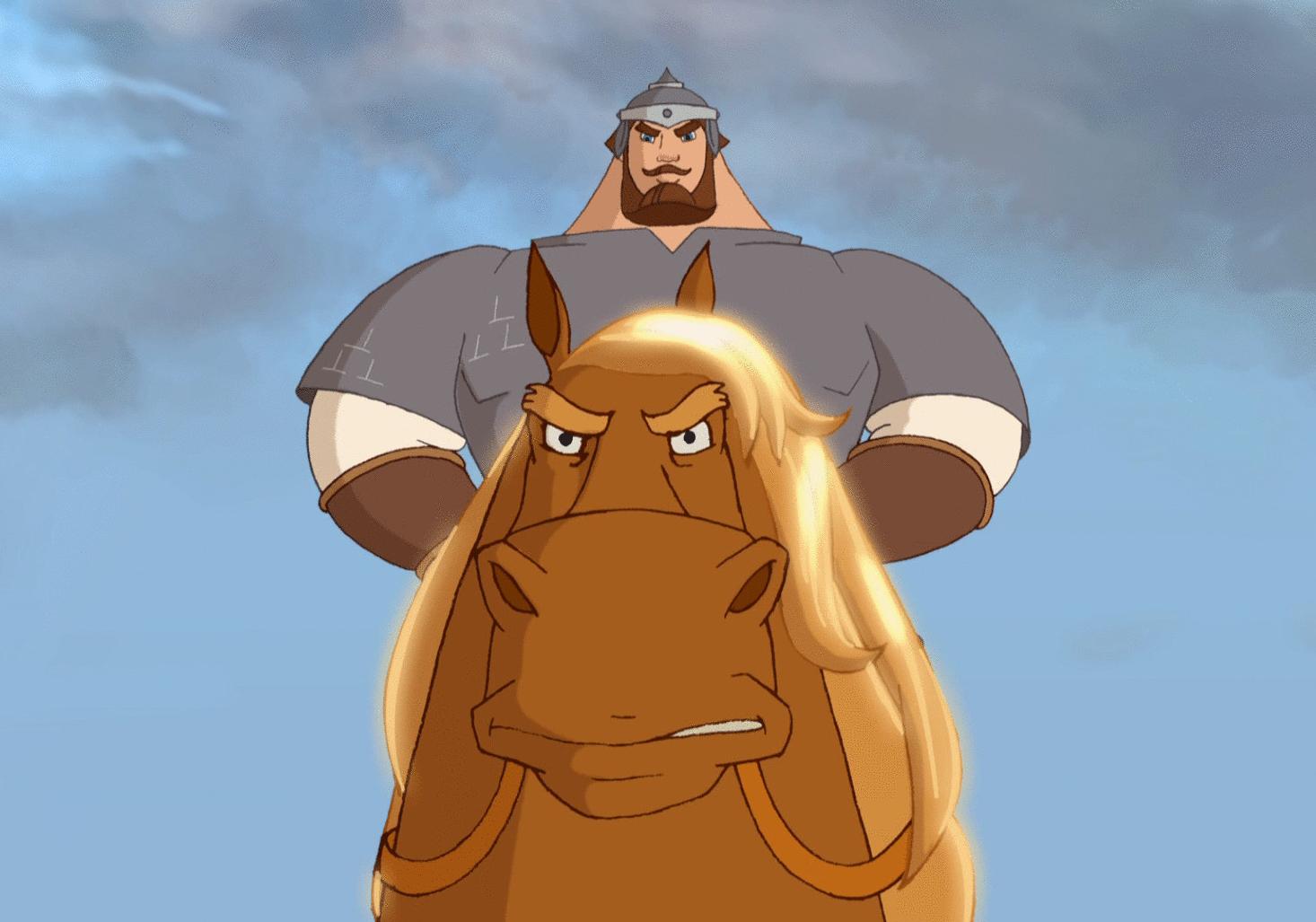 Кадр из мультфильма "Три богатыря"