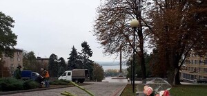 Ну что за люди: неизвестные выбросили в мусорку все цветы возле памятника Славы