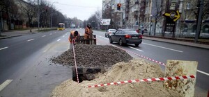 Отремонтированный Воздухофлотский проспект пришлось разрыть из-за прорыва трубы