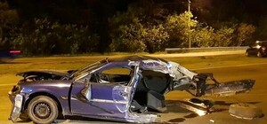 Жуткое ДТП на Академгородке: автомобиль разорвало на две части