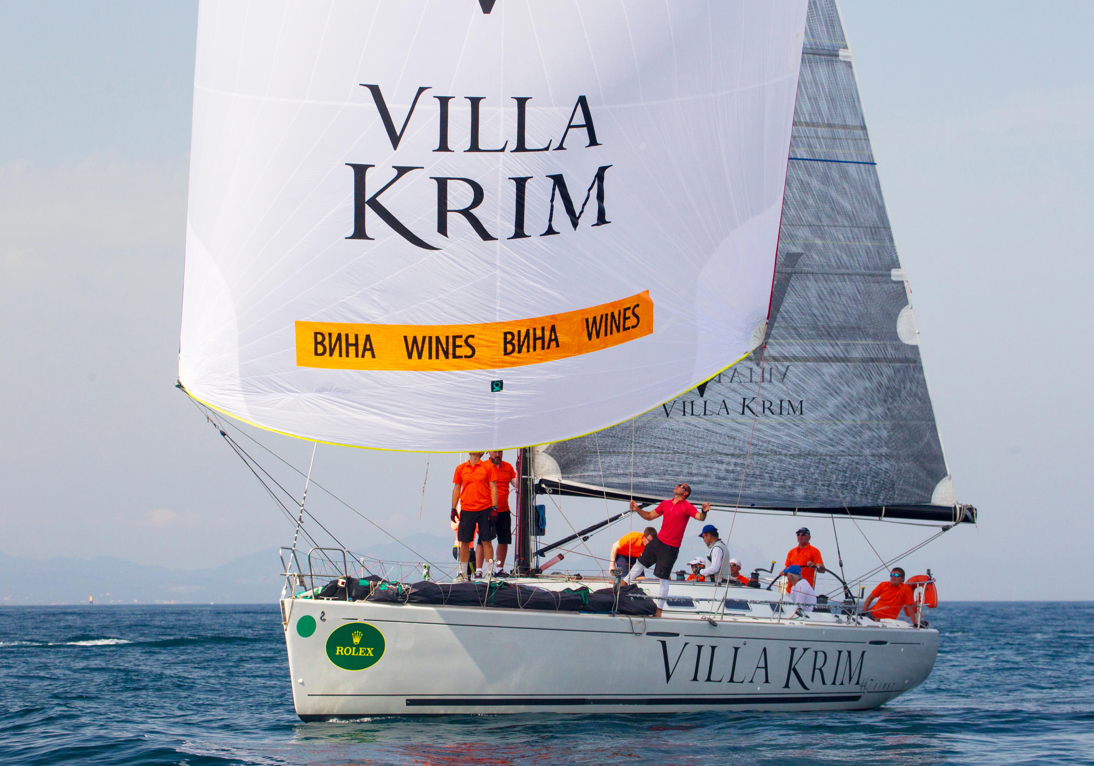 Новость - События - Яхта Villa Krim лидирует в парусной регате Giraglia Rolex Cup 2018