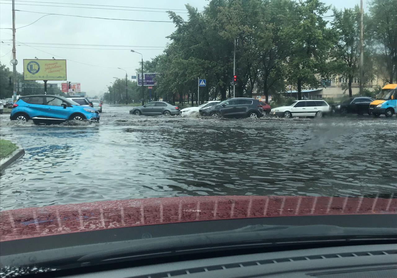 Киев затопило сегодня видео