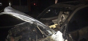 Дотла: ночью на Салтовке сгорел внедорожник