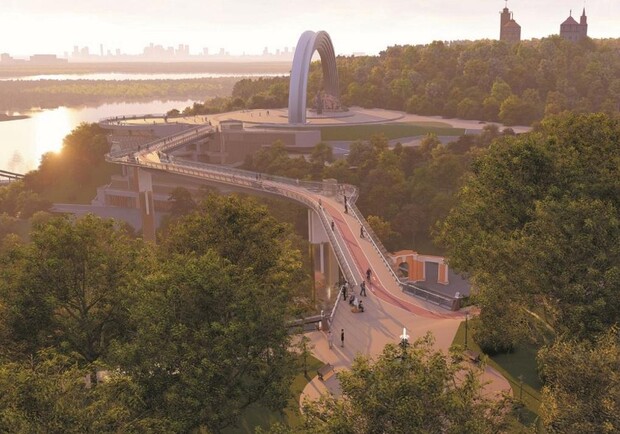 Схамы моста через Владимирскую горку появились в Киеве еще в 2000-х / Проектні системи