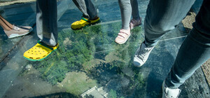 Радикальные меры: на новом пешеходном мосту займутся всеми стеклами