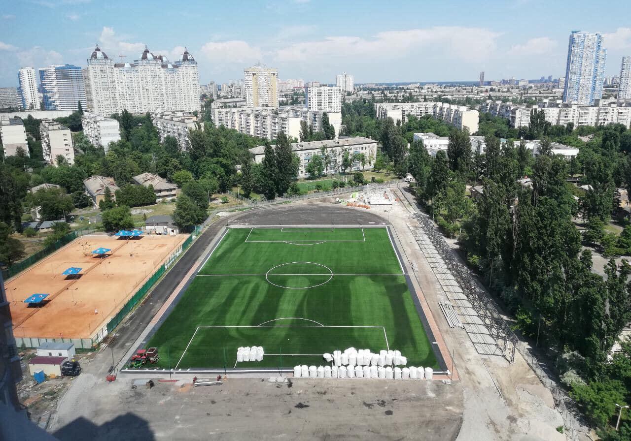 На Русановке скоро откроют новый стадион. Фото: fb.com | Олесь Маляревич