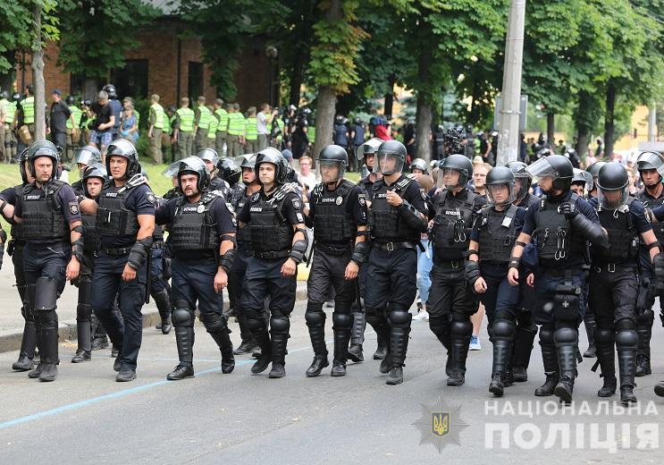 Во время Марша равенства полиция задержала 9 человек. Фото: Нацполиция