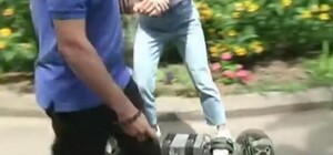 Необычное транспортное средство: полтавский изобретатель собственноручно собрал маунтинборд