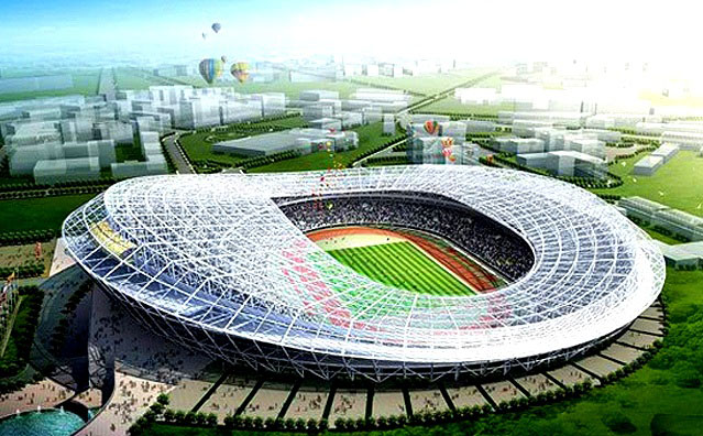 Эксплуатировать "Олимпийский" начнут аж в августе 2011 года.

Фото с сайта www.arktur.ua