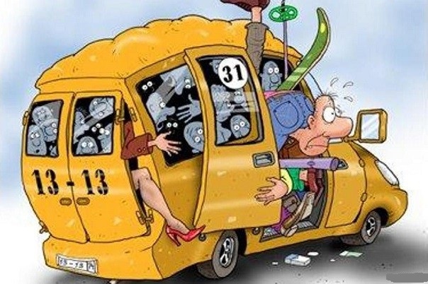 Экстрим за 8 гривен: в одной из городских маршруток отвалилась входная дверь