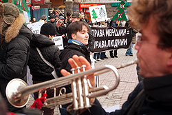 Представители секс-меньшинств предъявили свои права. Фото: Владислав Содель.