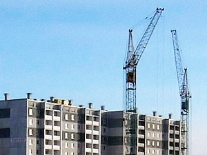 В столице полным ходом строят дома.
Фото с сайта kp.ua