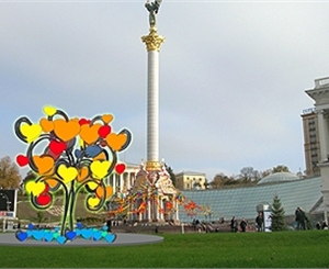 Ко Дню влюбленных в Киеве будет свое дерево Валентина.
Фото с сайта kp.ua
