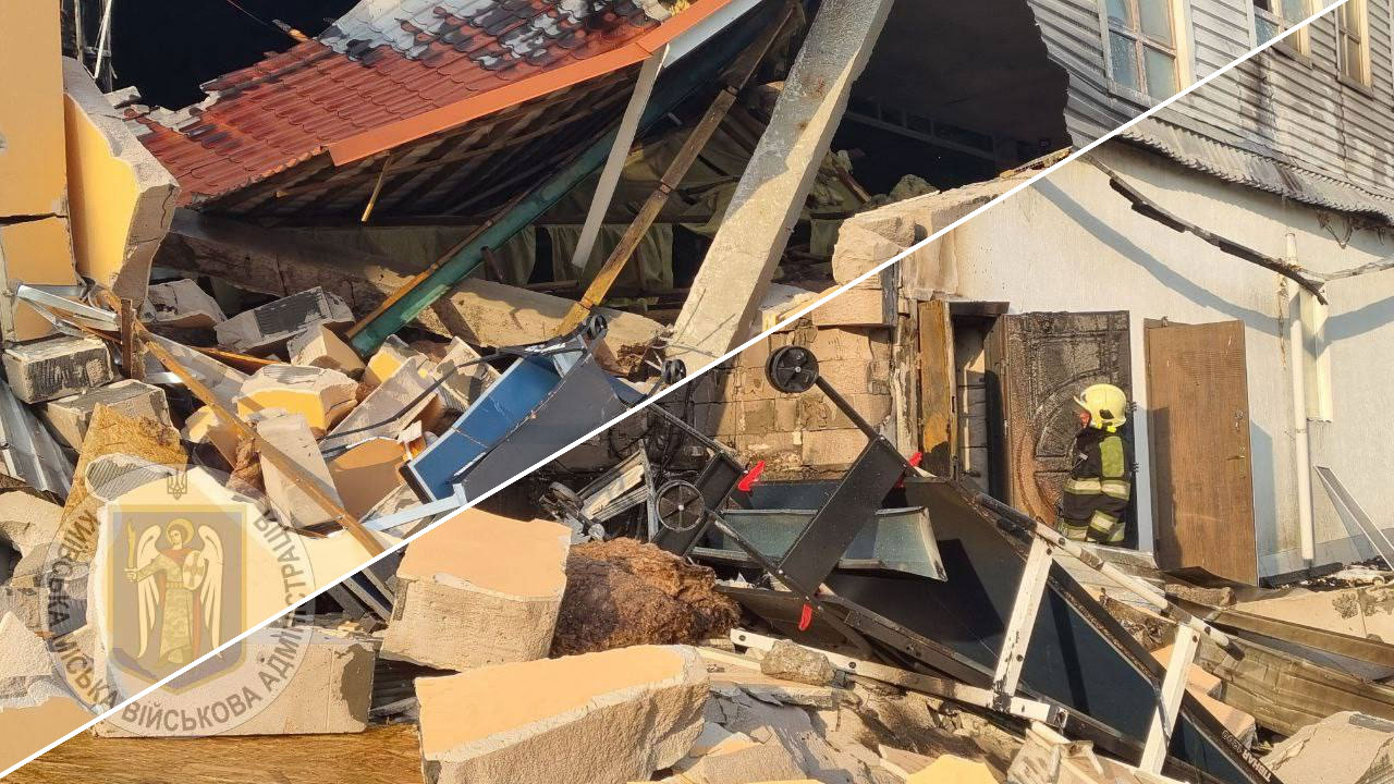 Последствия атаки по Киеву Фото: t.me/VA_Kyiv