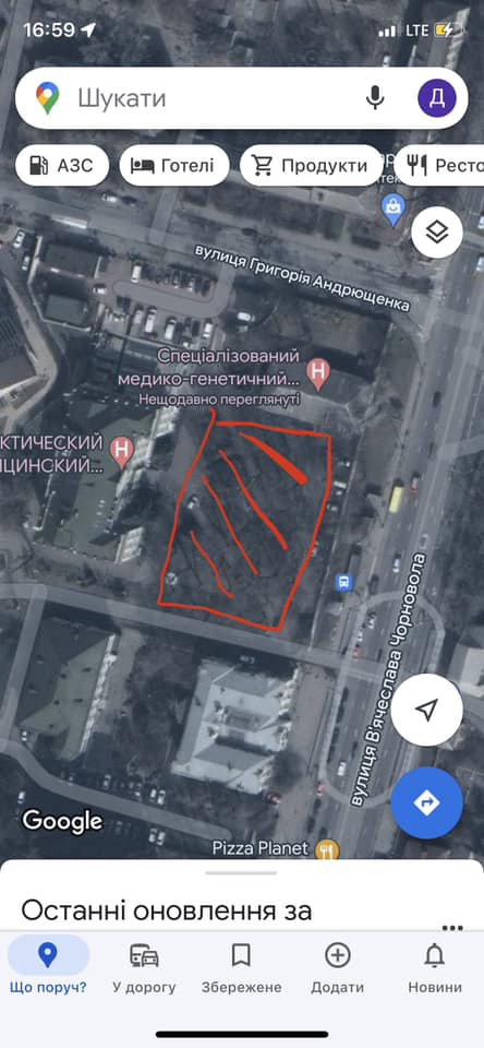 Дмитро пропонує будувати будівлю тут