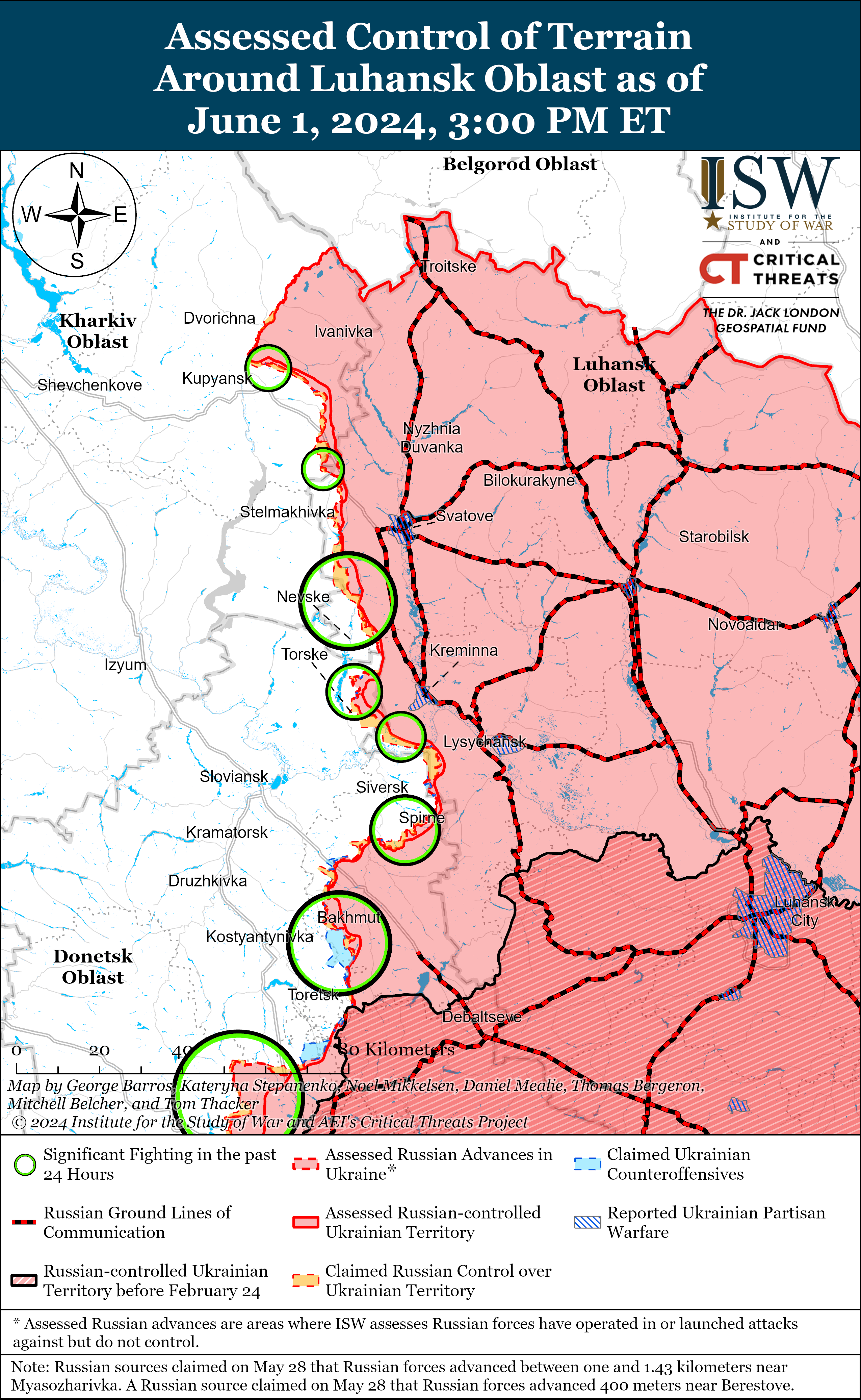 Карта бойових дій.