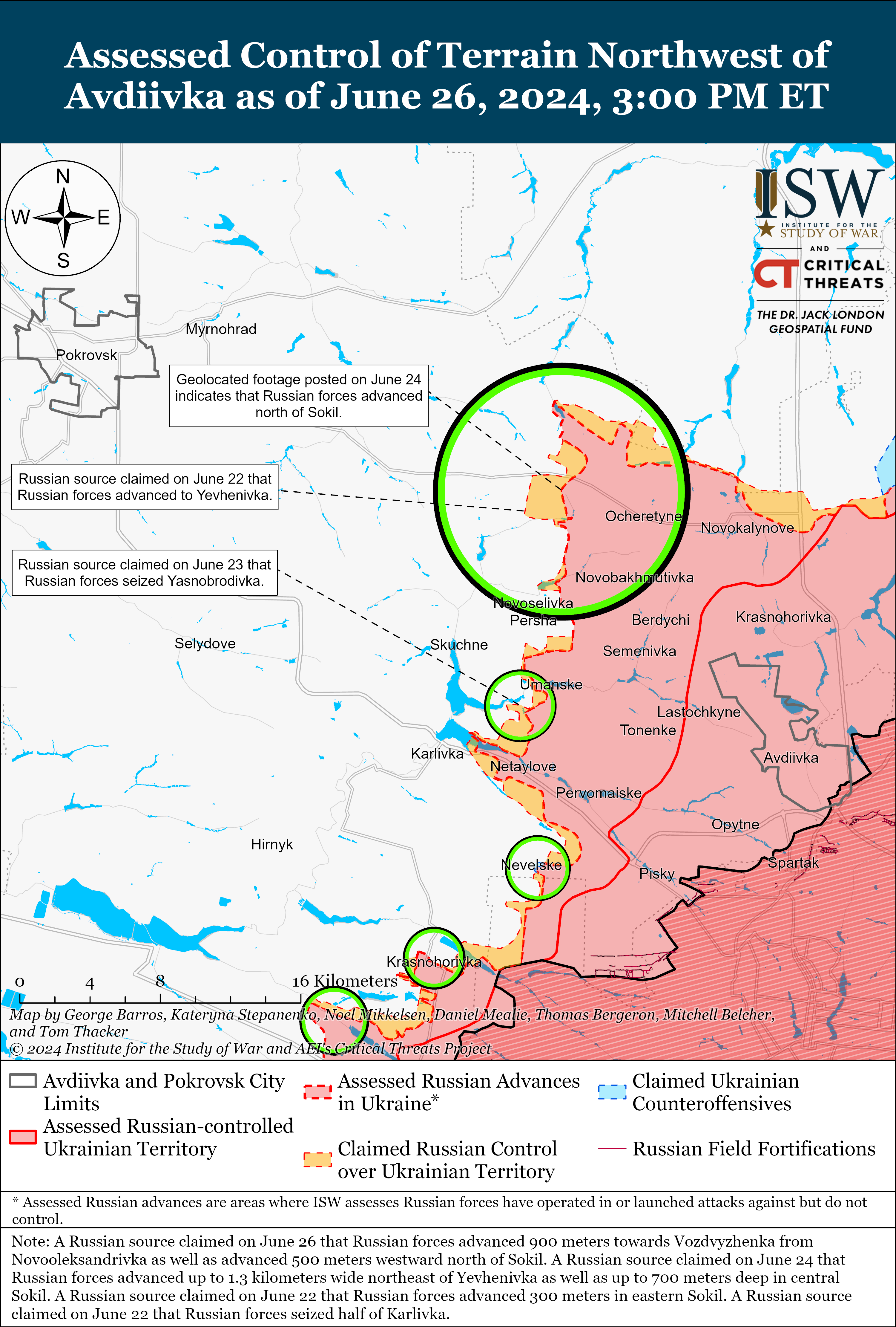 Карта бойових дій.