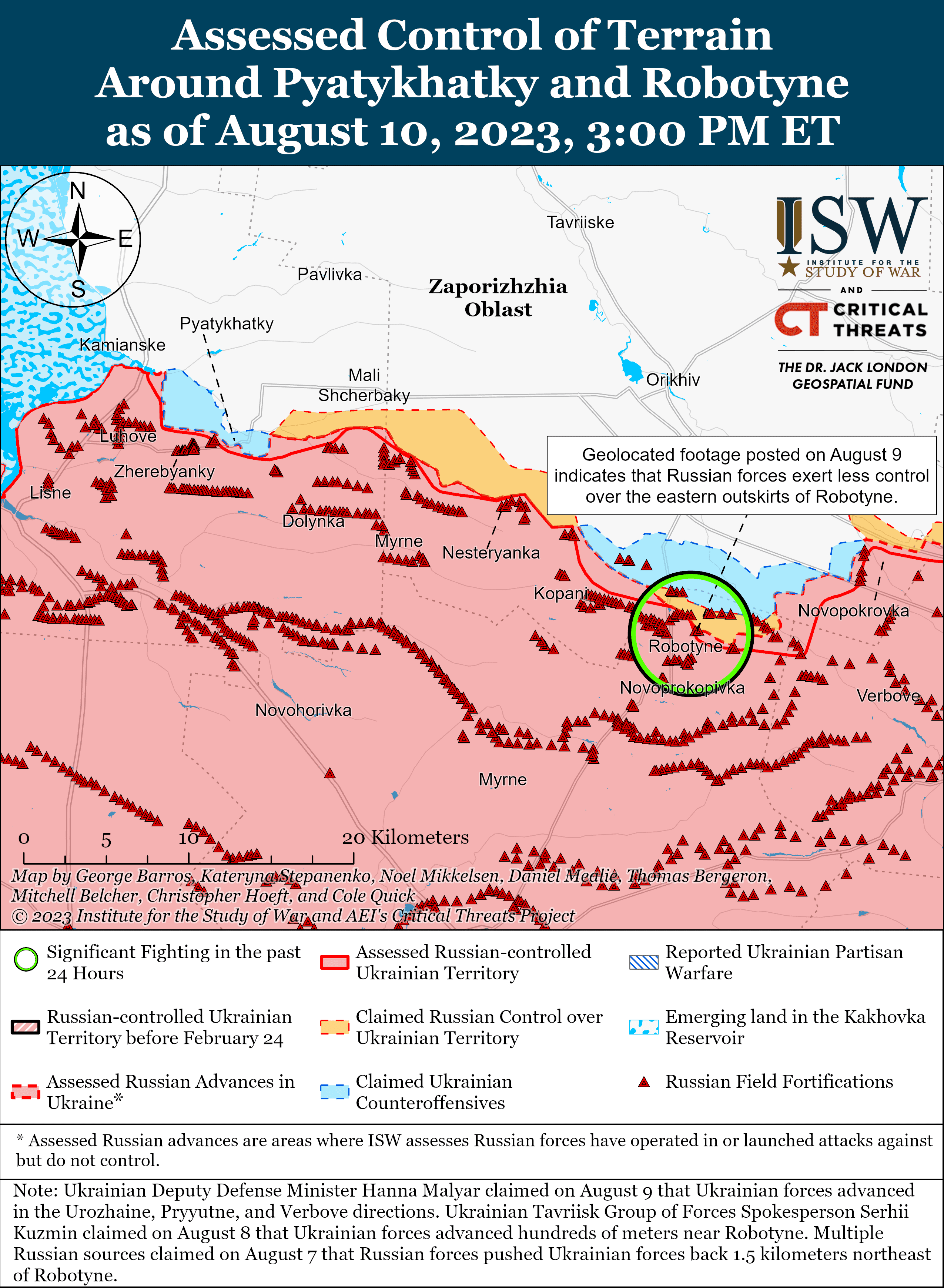 Карта бойових дій в україні