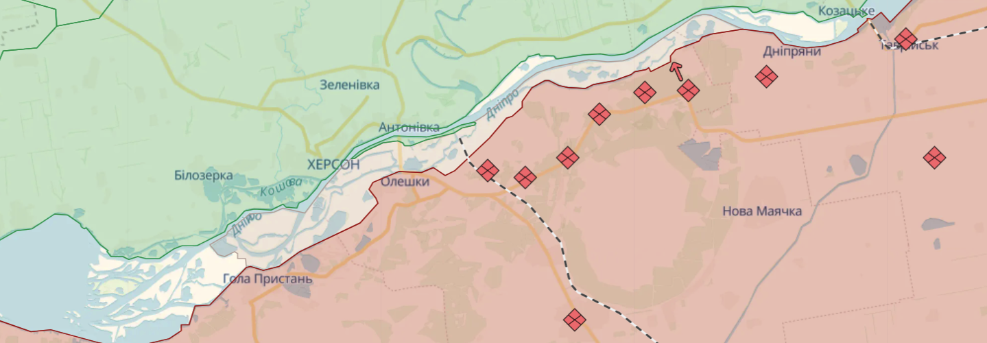 Карта боевых действий.