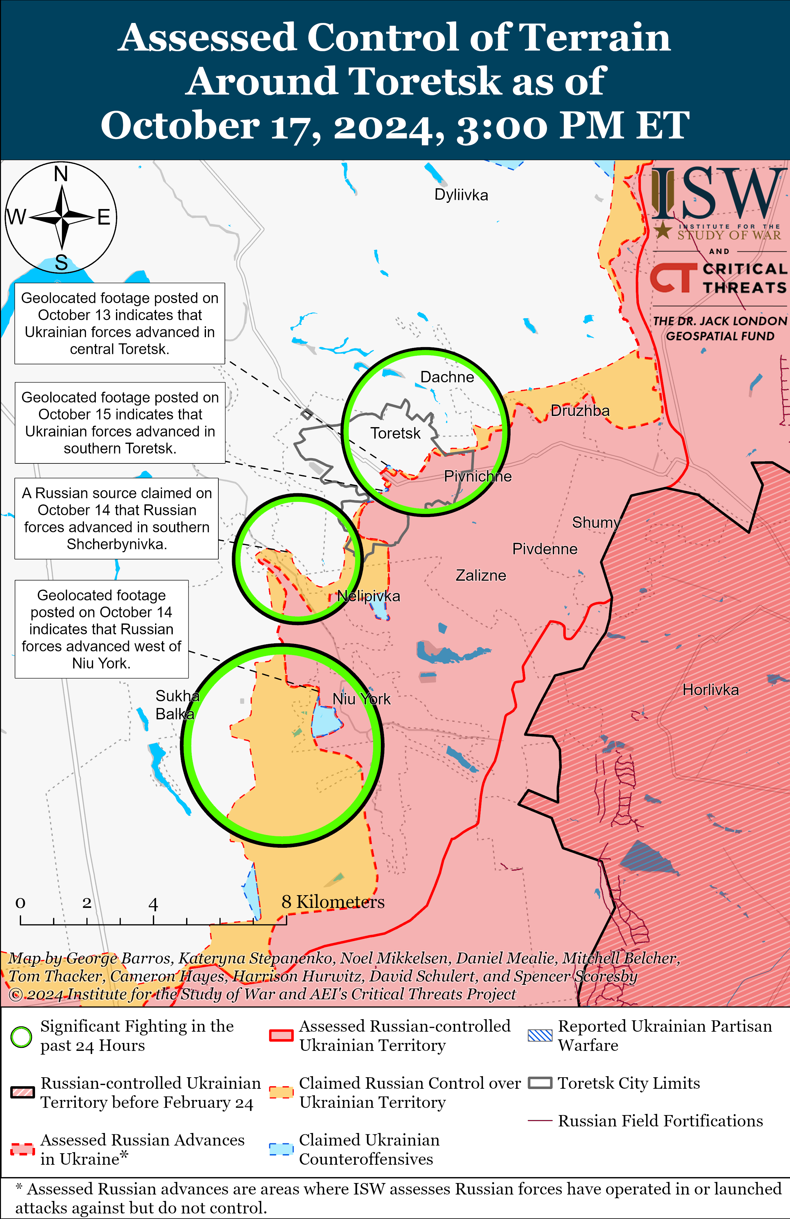 Карта боевых действий.