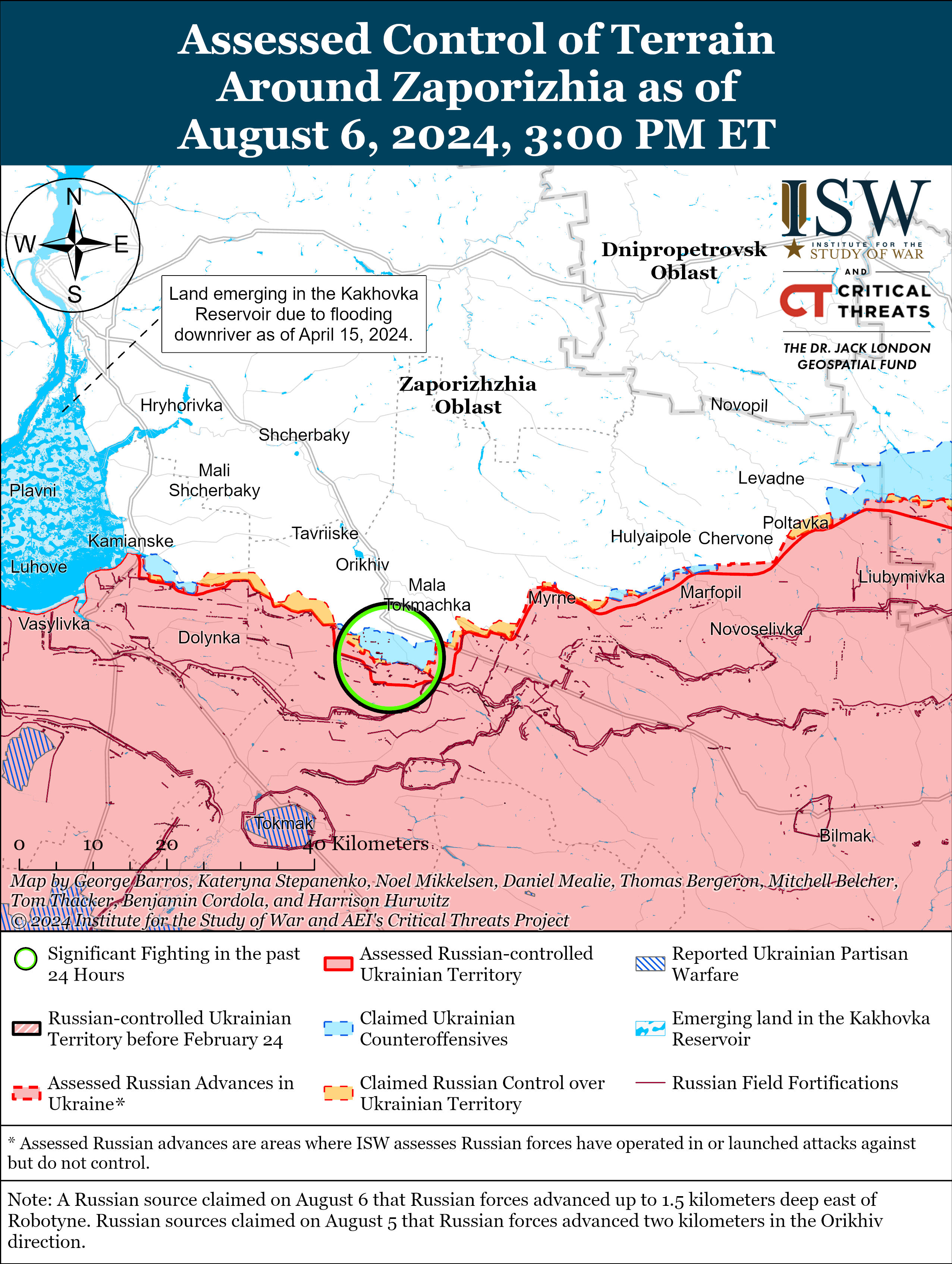 Карта бойових дій.