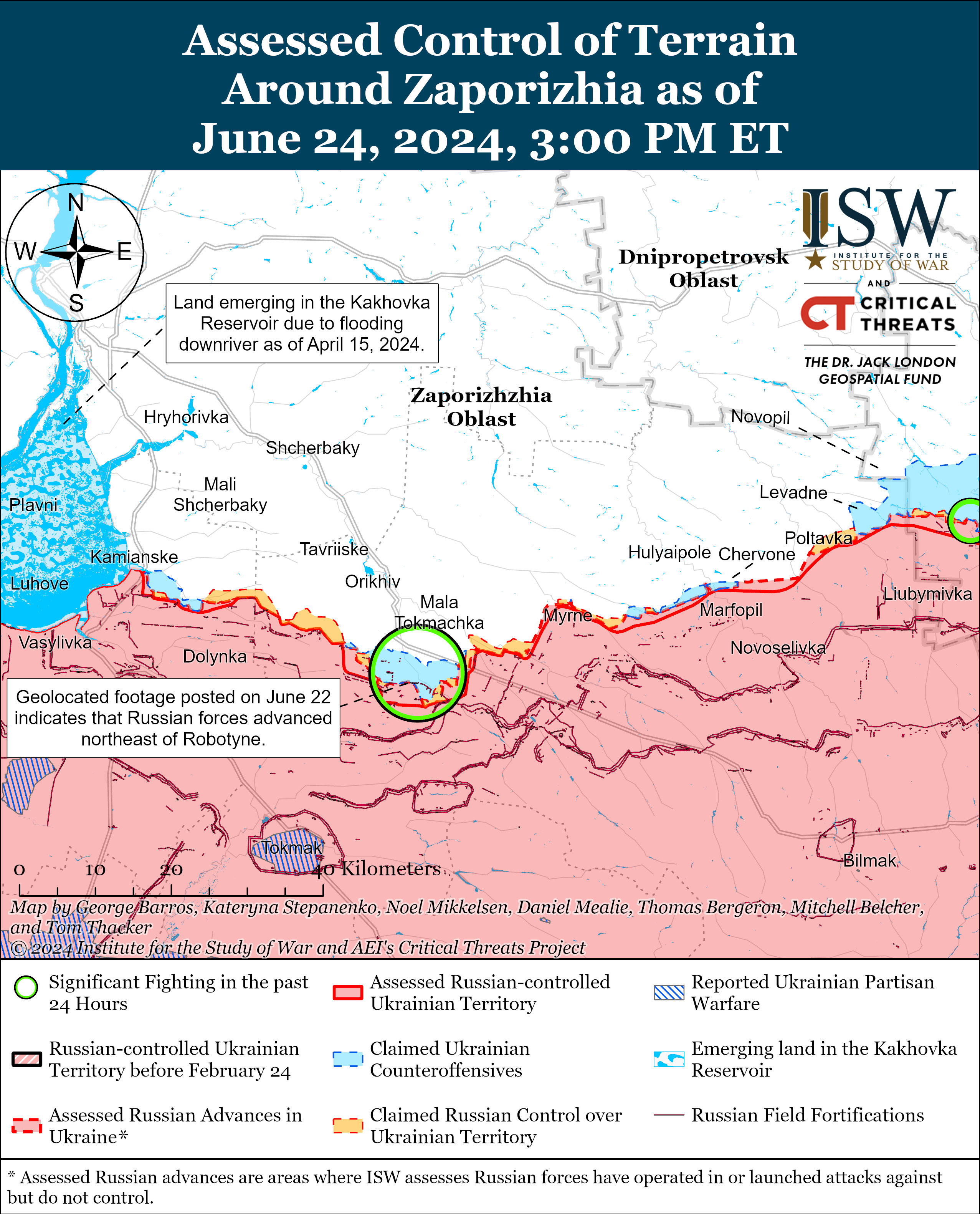 Карта бойових дій.