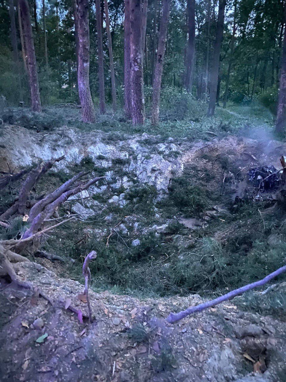 Последствия атаки в Киевской области -