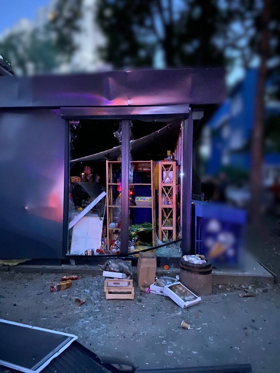 Последствия атаки в Киевской области -