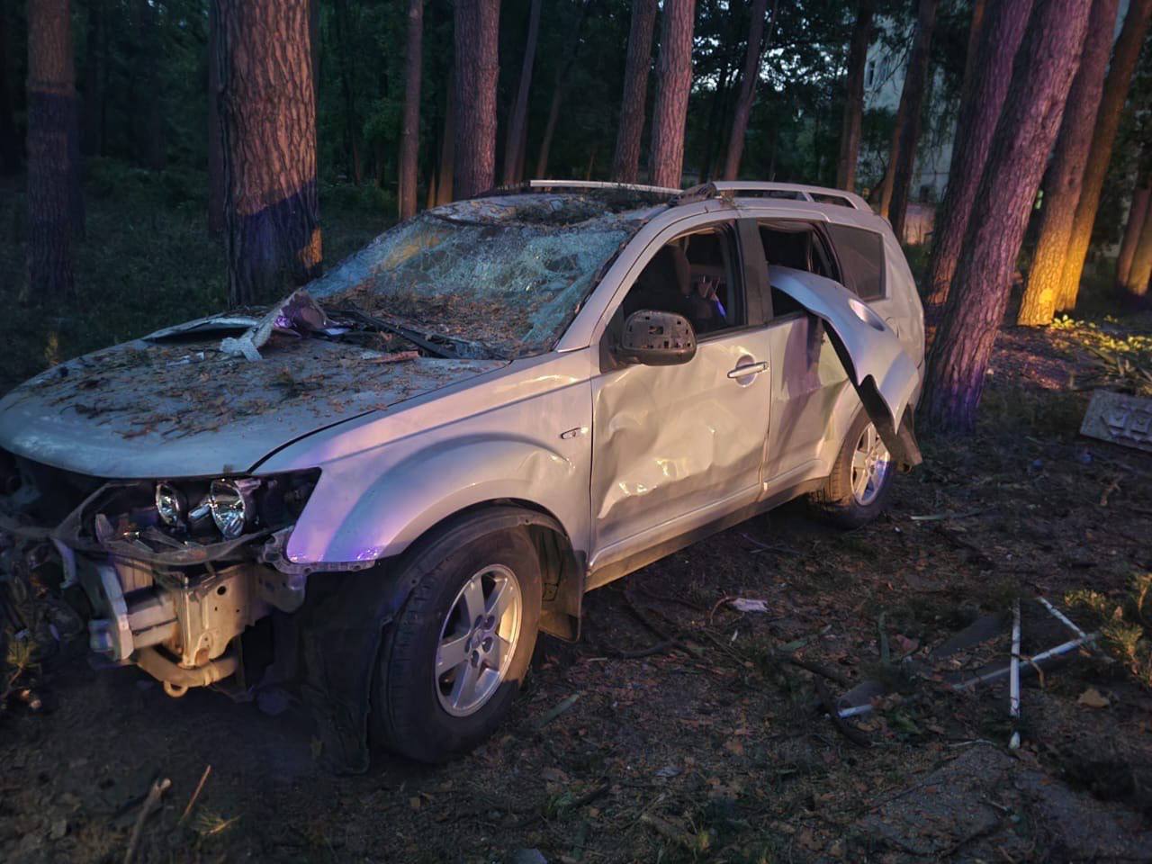 Последствия атаки в Киевской области -