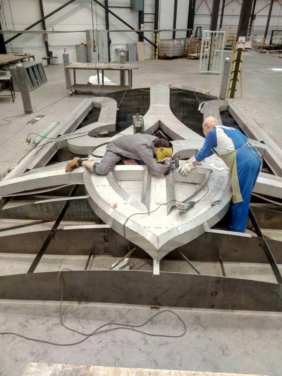 Тризуб, який буде на щиті монумента 