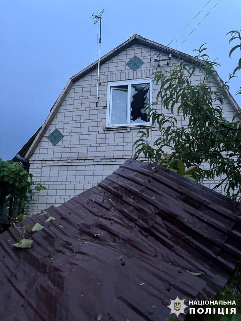 Последствия атаки Киевской области 7 августа.