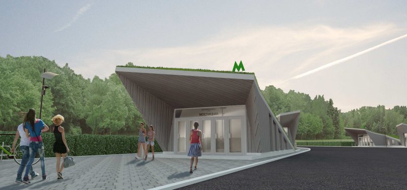 Мостицкая снаружи. Фото: metrobud.kiev.ua