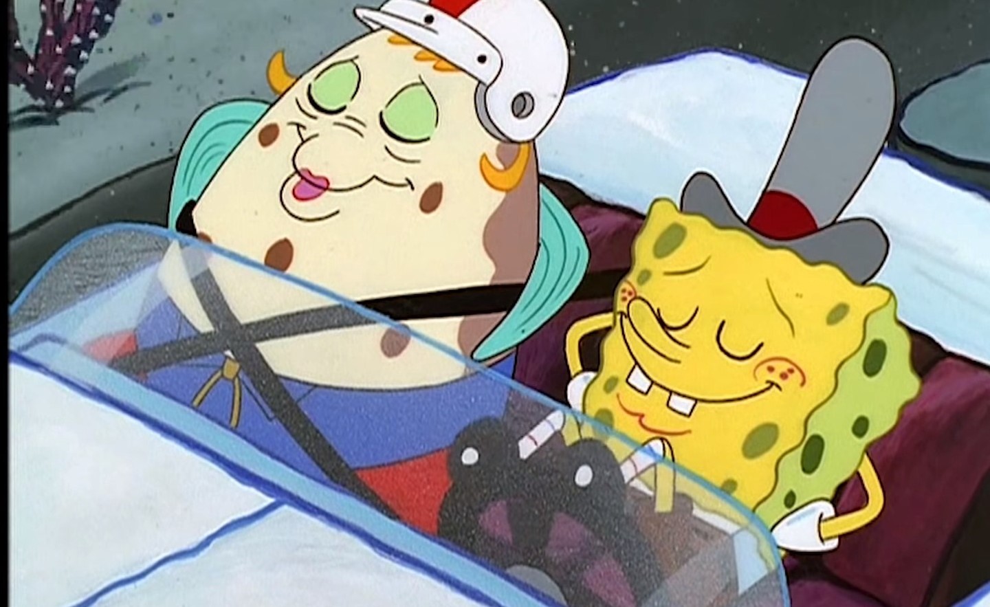 Для восстановления прав не нужно сдавать экзамен фото: кадр из мультсериала "Губка Боб"