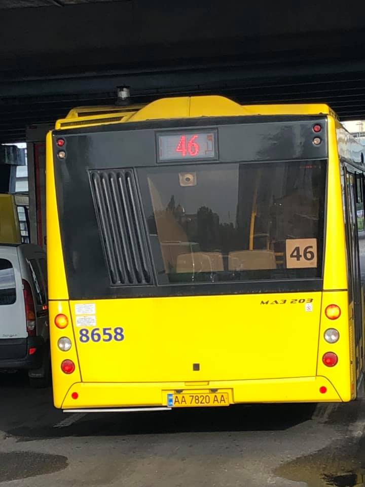 Автобус, сфотографированній Татьяной. Фото: Татьяна Шахнюк