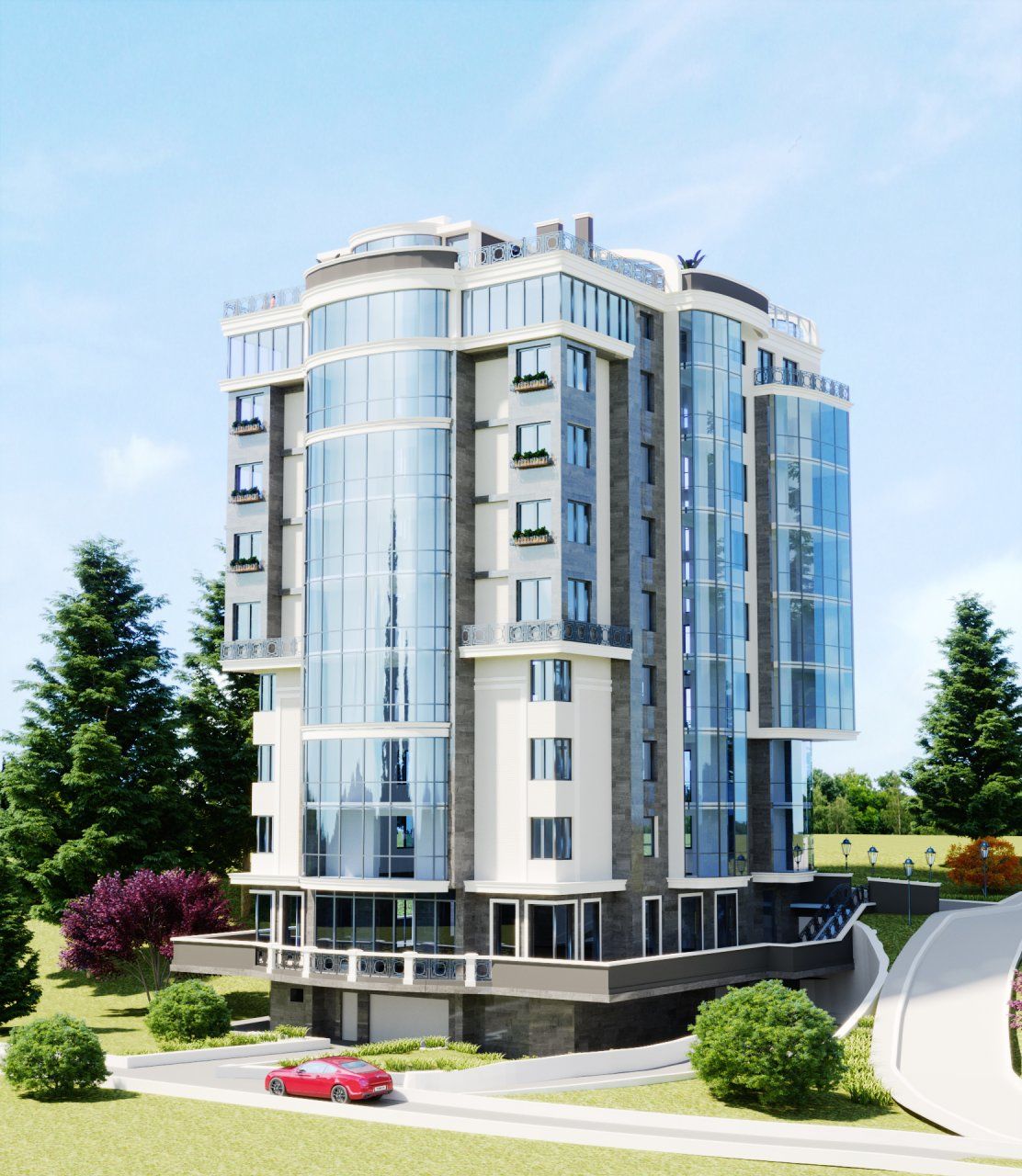 Вот как выглядит "четырехэтажная усадьба с антресолями" в понимании застройщика. Фото: vn.com.ua