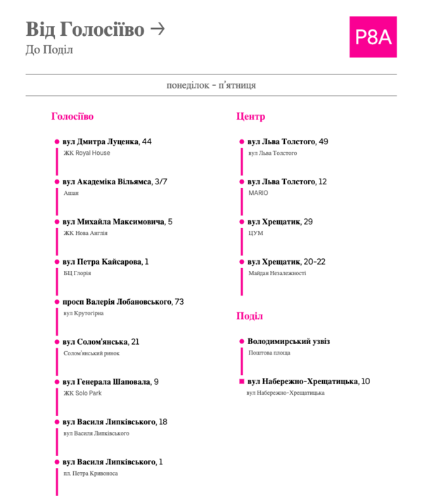 Голосеево - Подол. Фото: Uber