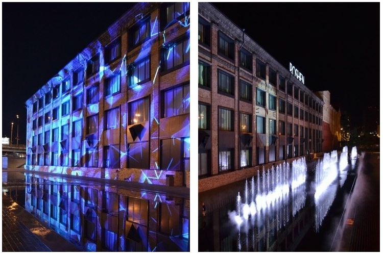 Фонтан возле завода Roshenю Фото: Хмарочос