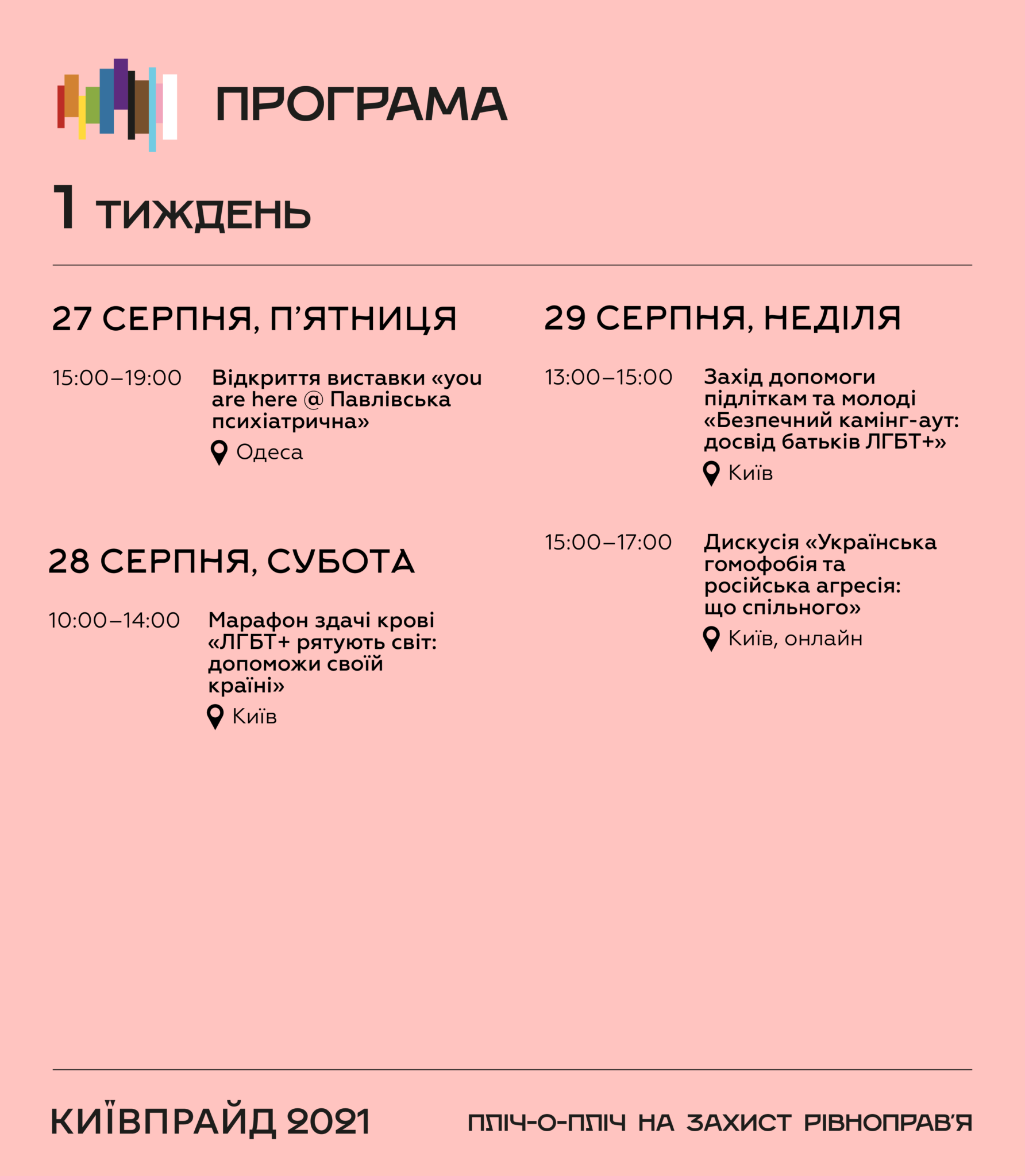 Первая неделя. Фото: kyivpride