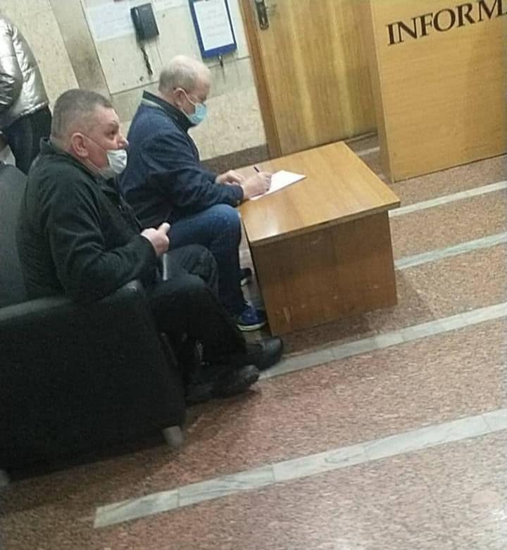 Хозяин стаффа в отделении полиции. Facebook/ Олексій Білошицький