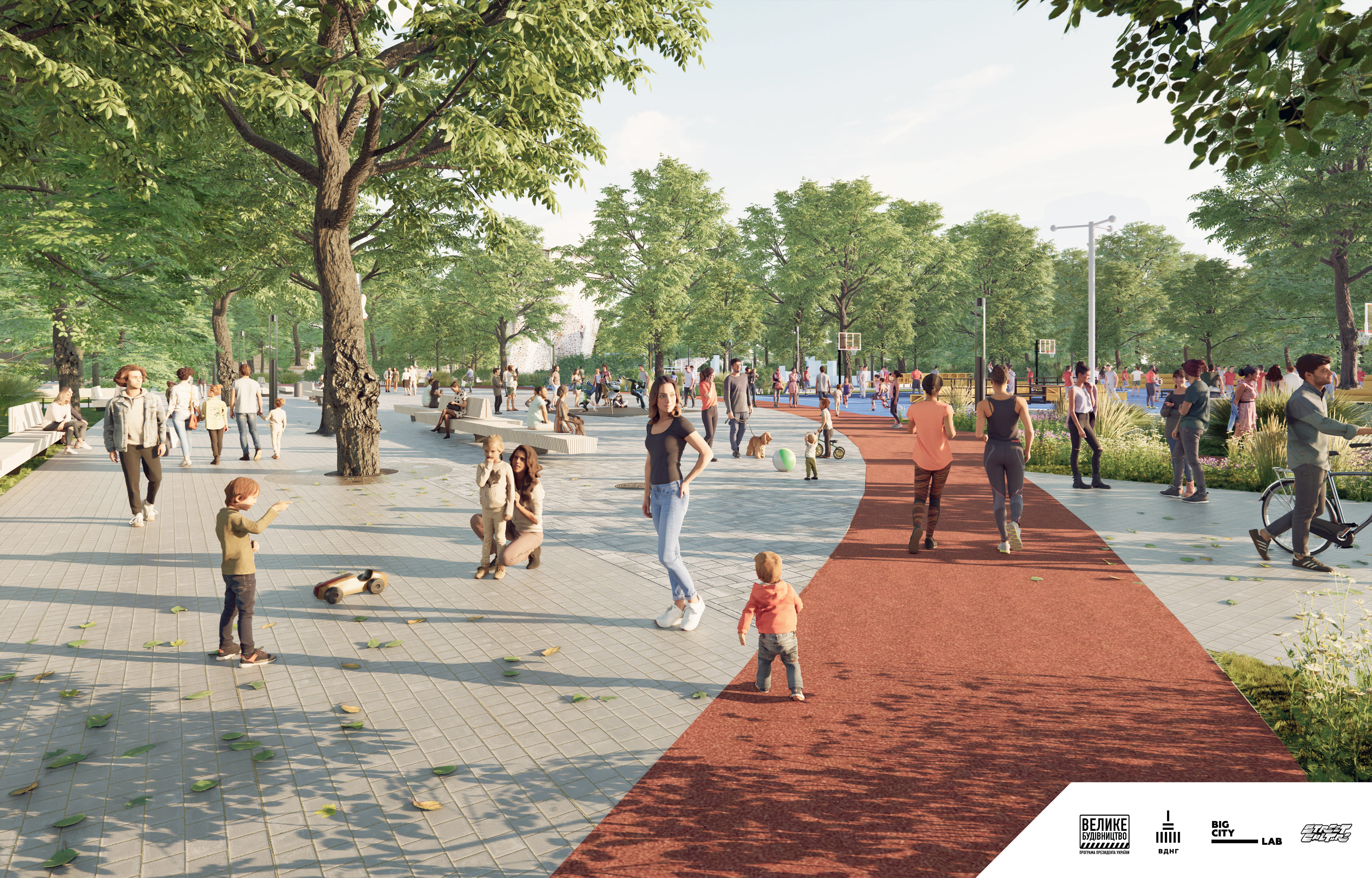 Площадь в урбан-парке