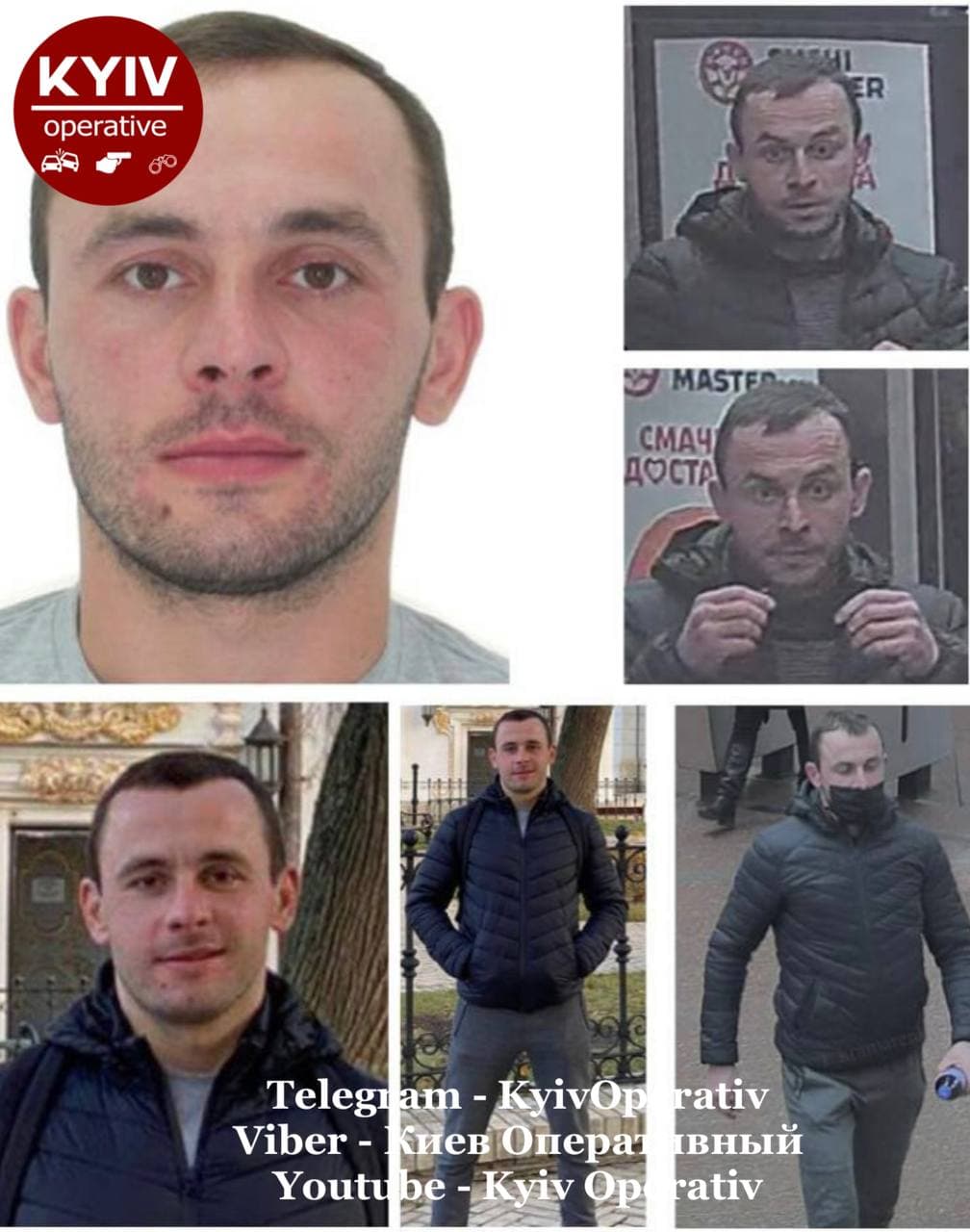 Подозреваемый. Фото: t.me/KyivOperativ