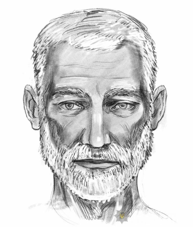 Фоторобот подозреваемого. Фото: Полиция Киева