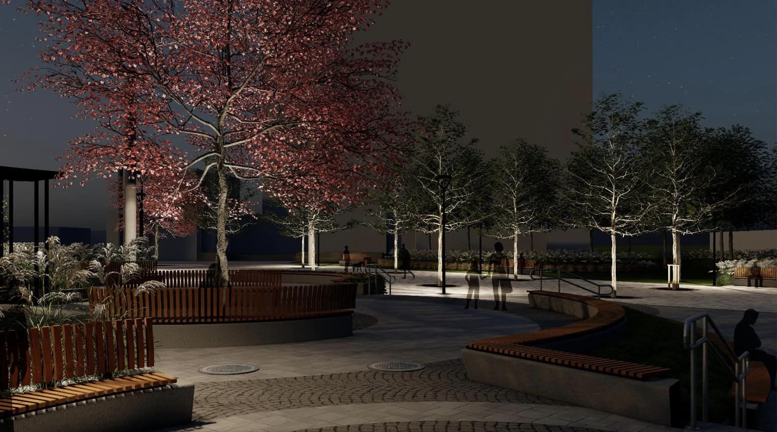 Коцепция парка возле метро 