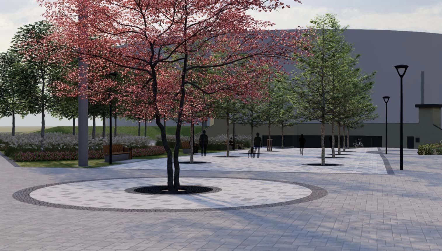 Коцепция парка возле метро 